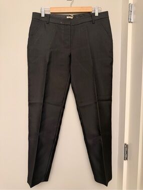 Black Ankle Cropped Dress Pants - Classic Tailored Fit